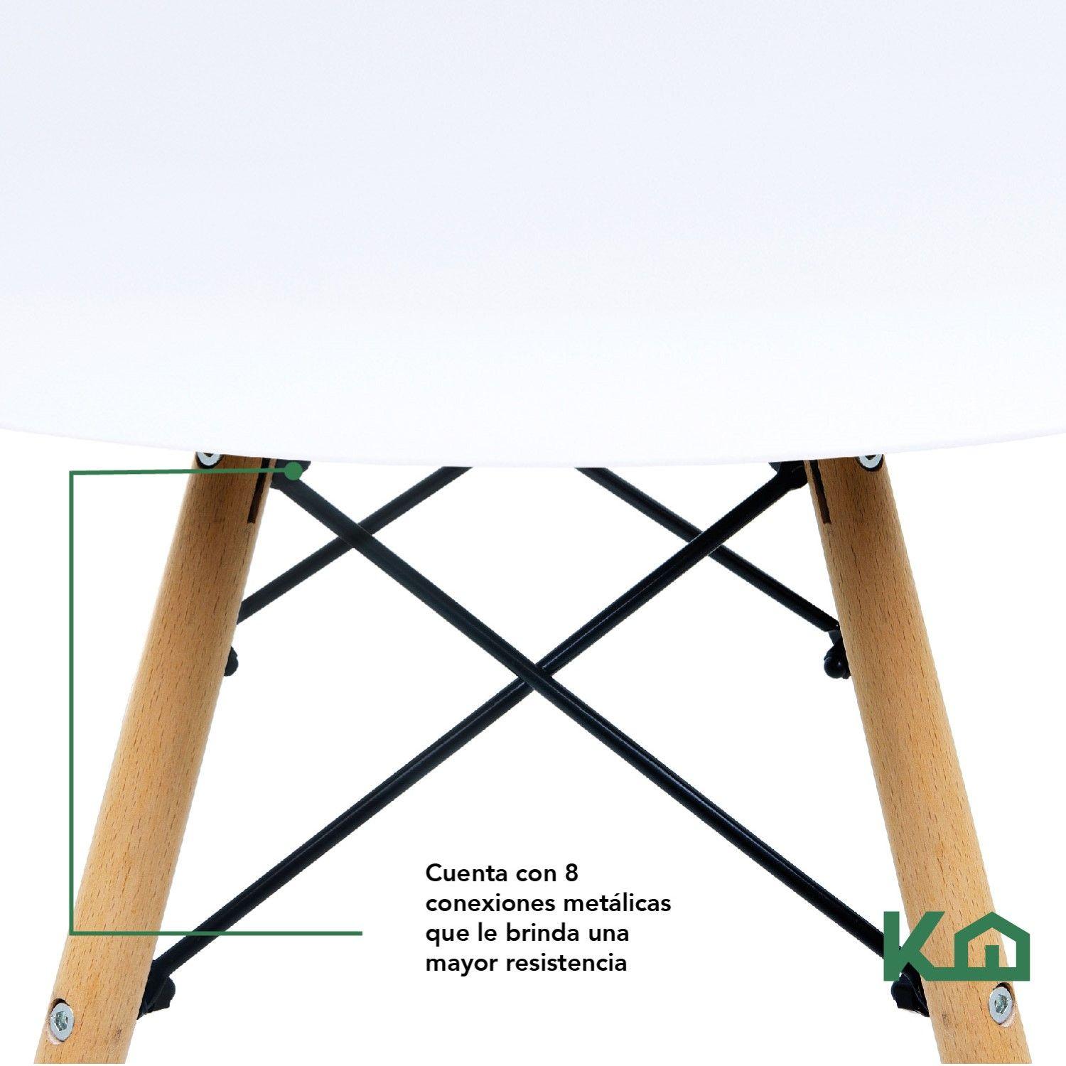 Pack x4 Sillas Eames Blanca Moderna Ergonomica-3