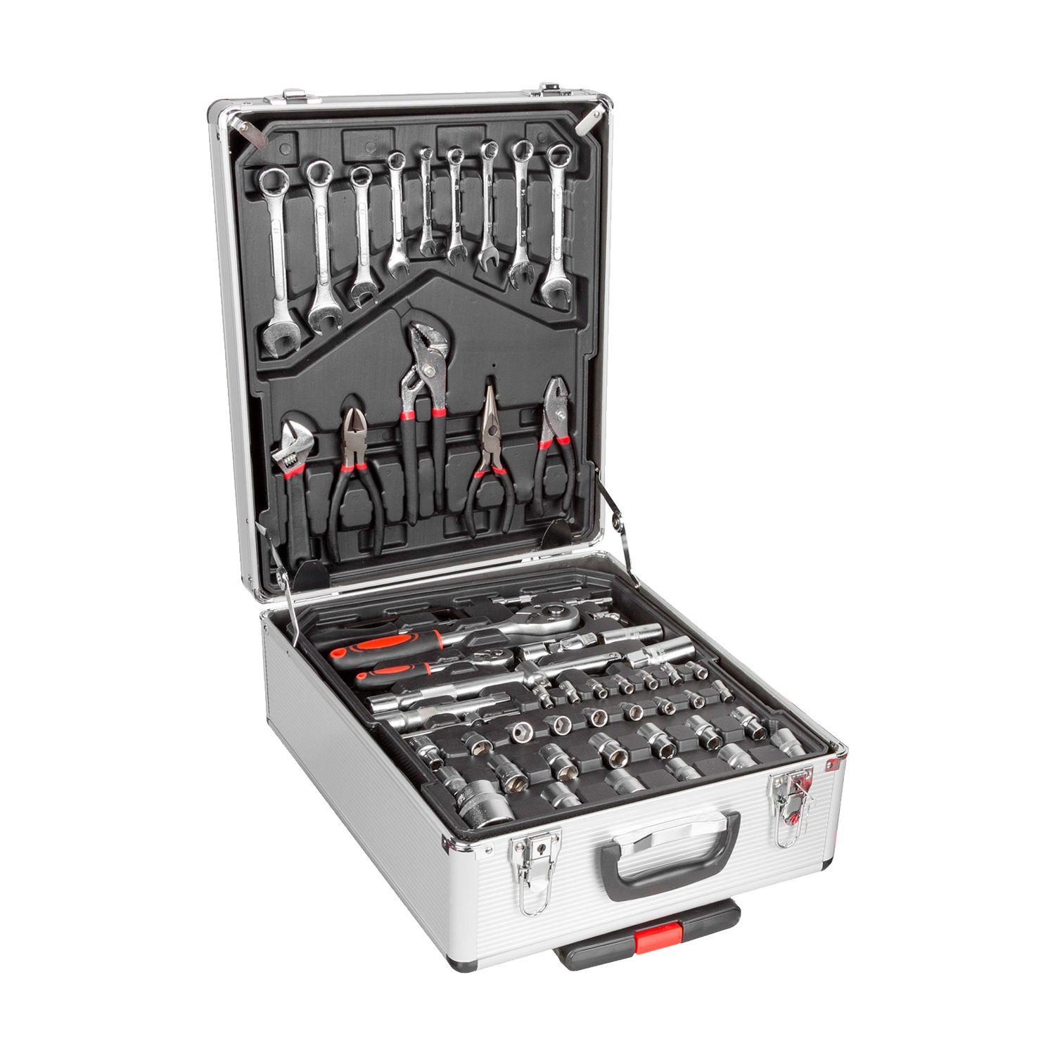 Caja de Herramientas Lumax Tipo Maleta 4 Estantes 499 Piezas-1