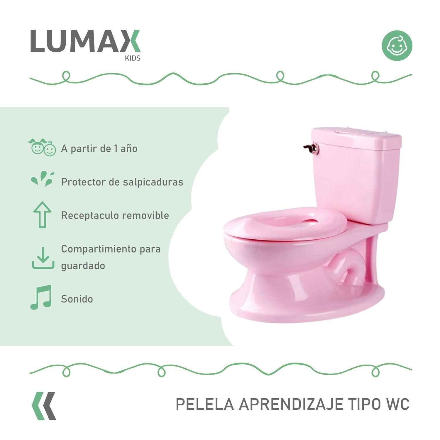 Pelela Aprendizaje Tipo Wc Sonido Cisterna Rosado-1