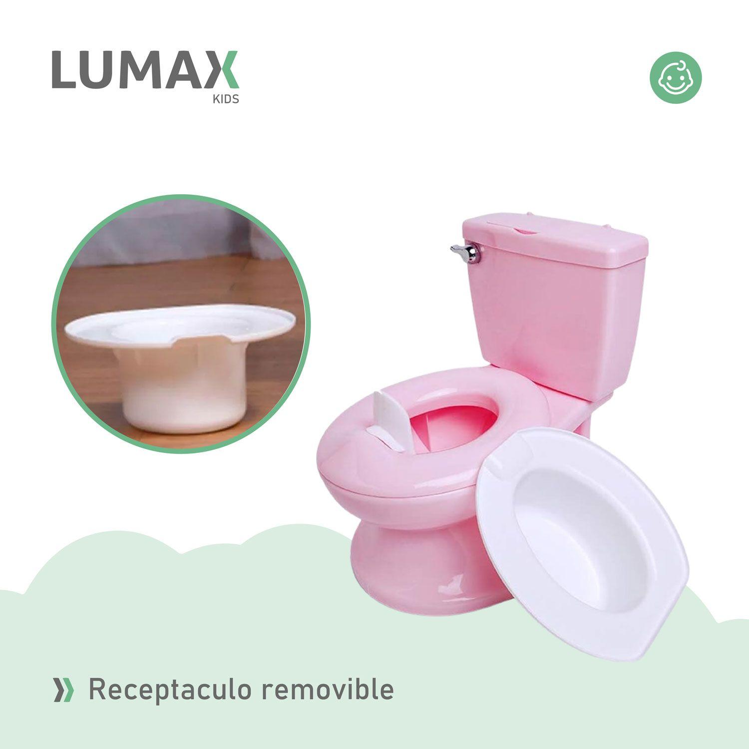 Pelela Aprendizaje Tipo Wc Sonido Cisterna Rosado-5