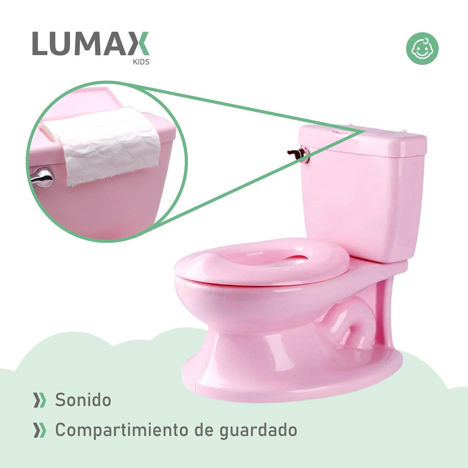 Pelela Aprendizaje Tipo Wc Sonido Cisterna Rosado-6