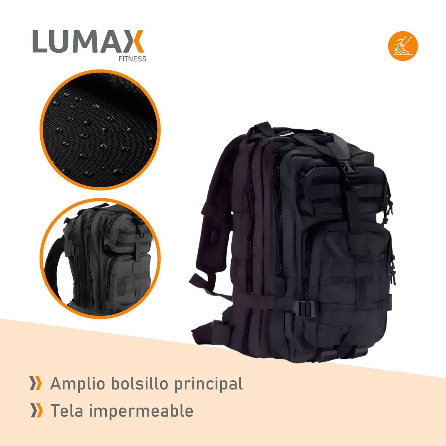 Mochila Tactica Militar Camping 30 Litros Negra-4