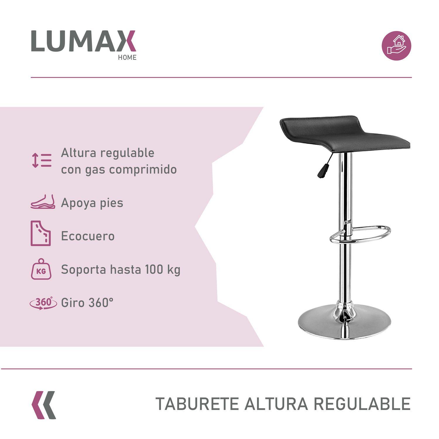 Piso Bar Taburete Rectangular Kai Negro-1