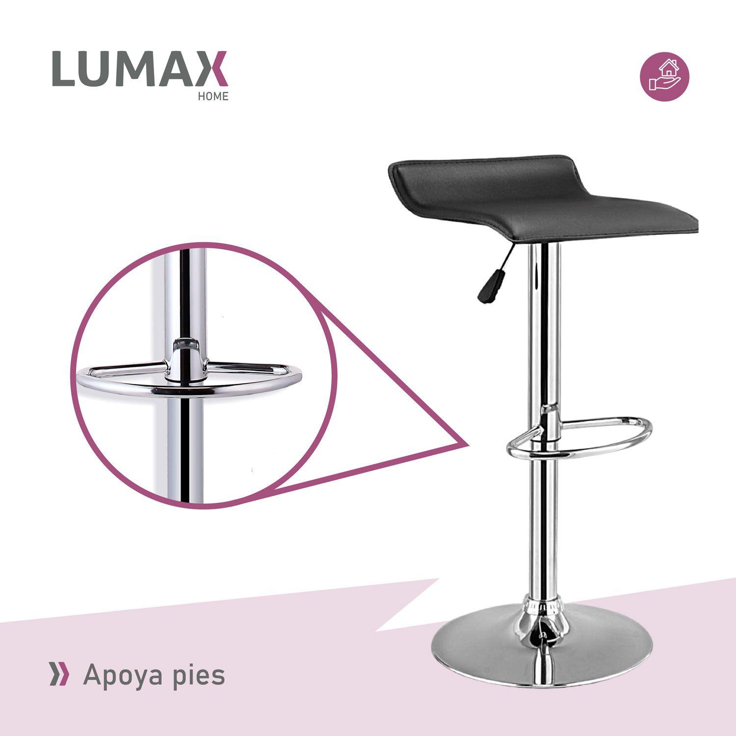 Piso Bar Taburete Rectangular Kai Negro-5