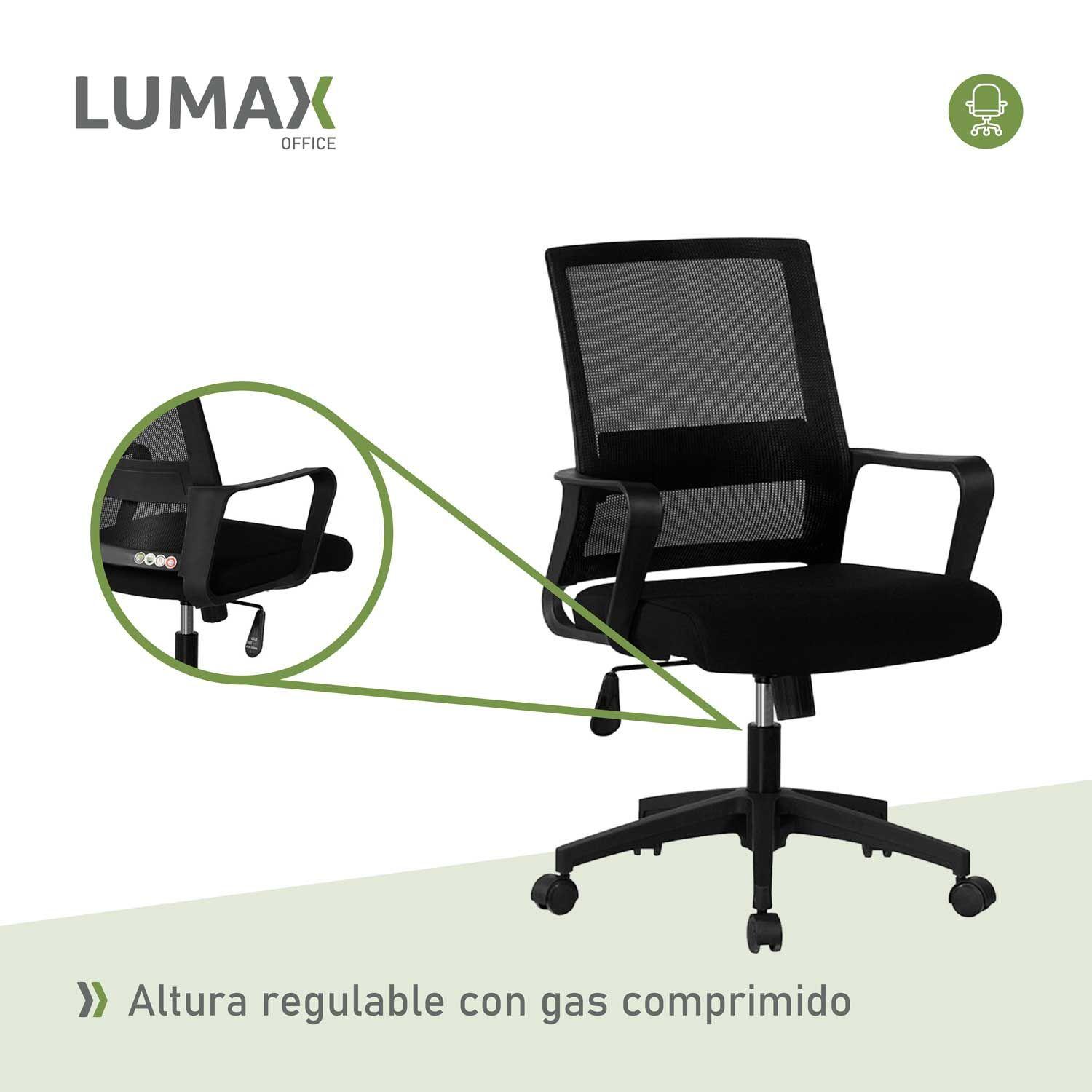 Silla de Escritorio Oficina Ryan Negro-4