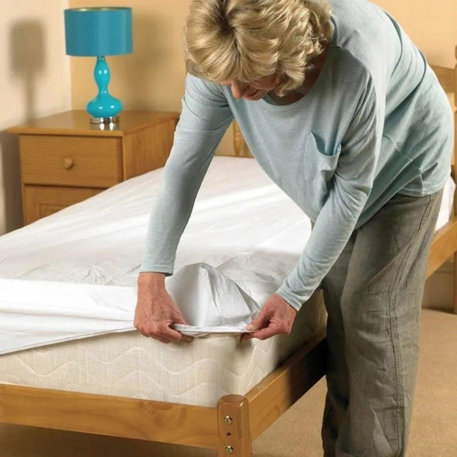 Cubre Colchon Funda Impermeable 1.9x1.6 m-3