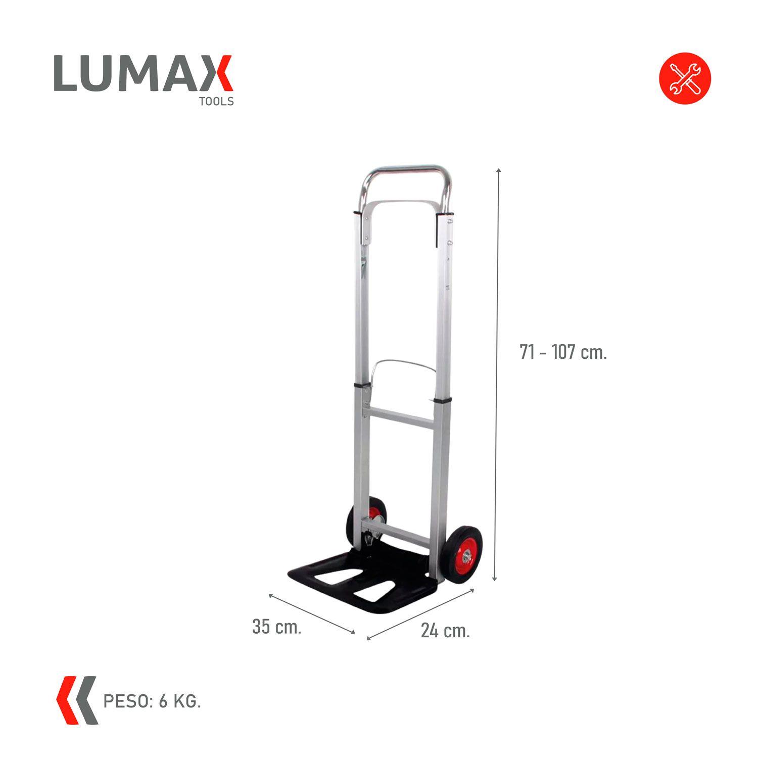 Carro Carga Plegable Aluminio Tipo Yegua 100 Kg-2