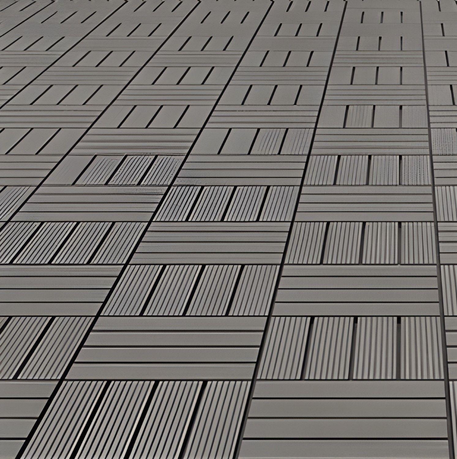 Piso Deck Baldosa WPC 30x30cm Gris-1