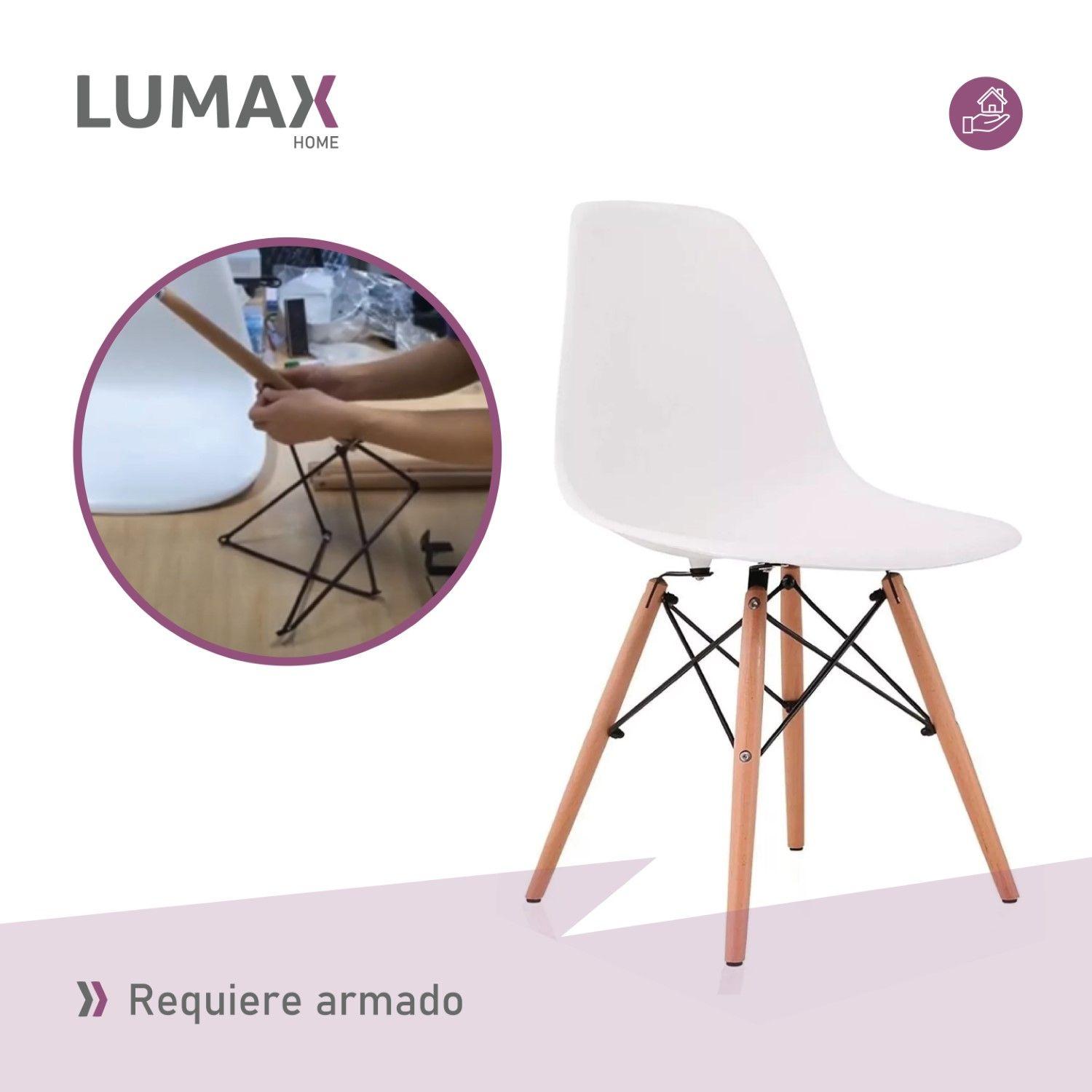 Set 4 Silla Eames Dsw Clasica Blanca-5