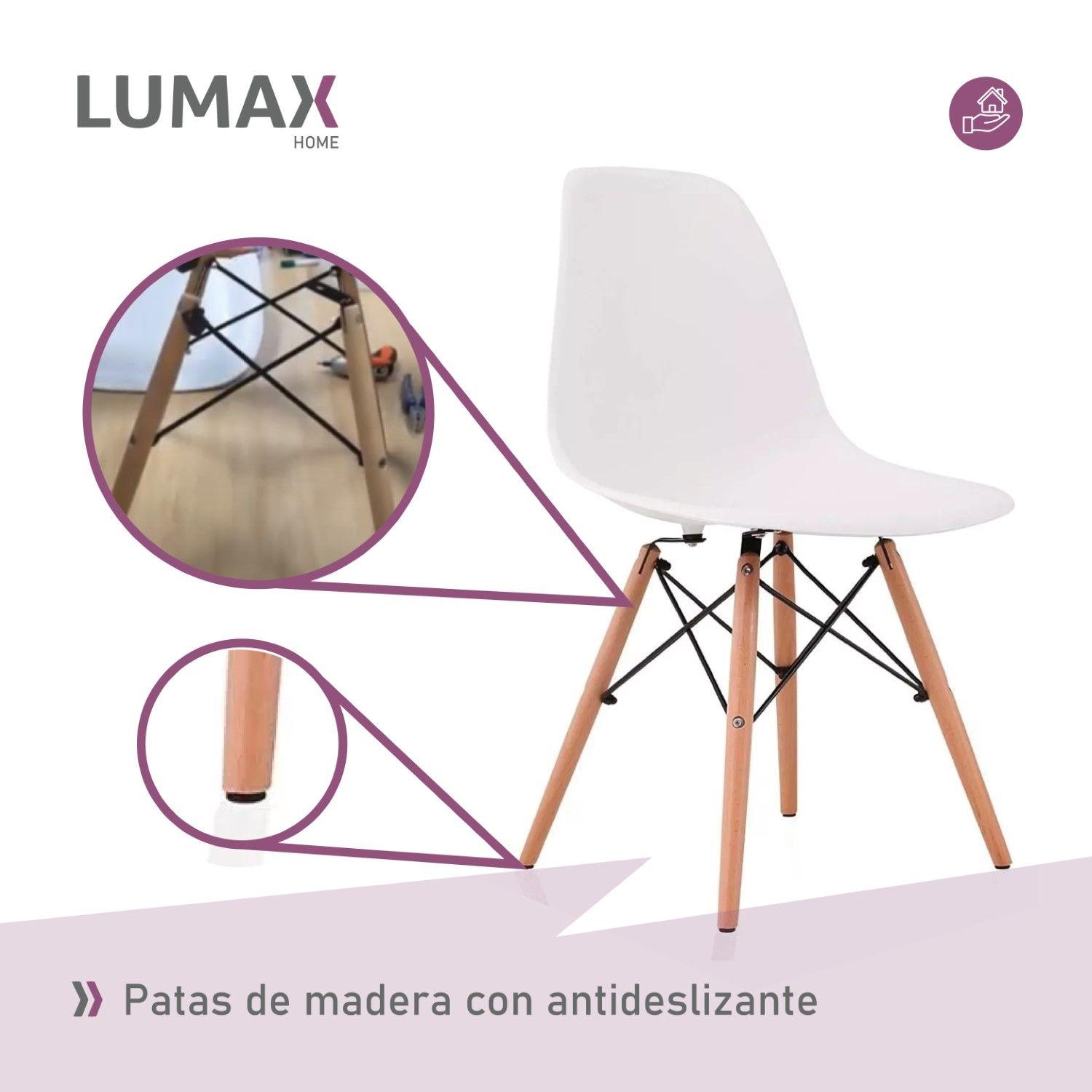 Set 4 Silla Eames Dsw Clasica Blanca-6