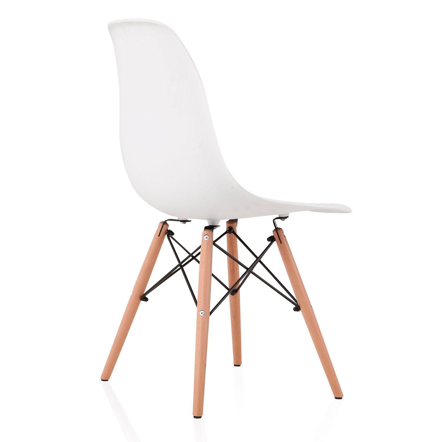 Set 4 Silla Eames Dsw Clasica Blanca-9
