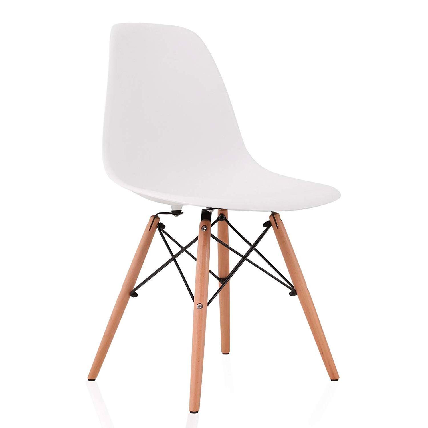 Set 4 Silla Eames Dsw Clasica Blanca-2