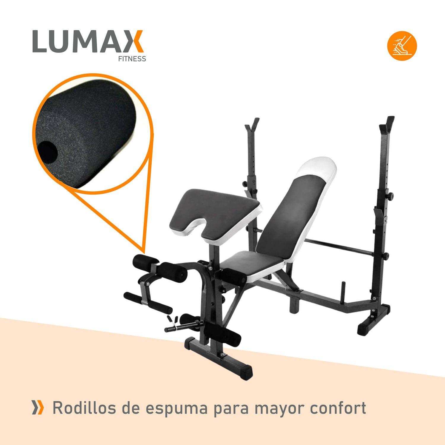 Banco Inclinable de Pecho Piernas y Scott Fitness-4