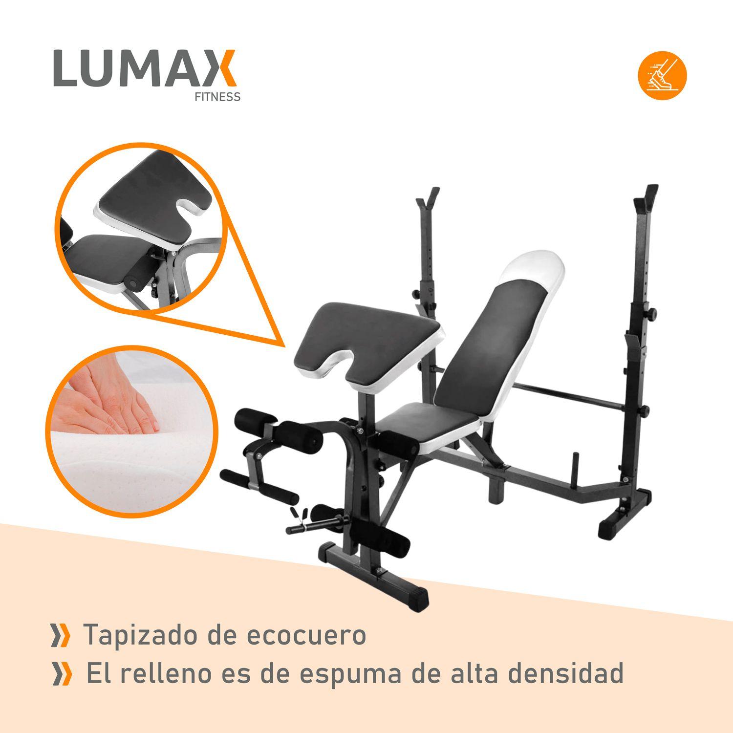 Banco Inclinable de Pecho Piernas y Scott Fitness-6