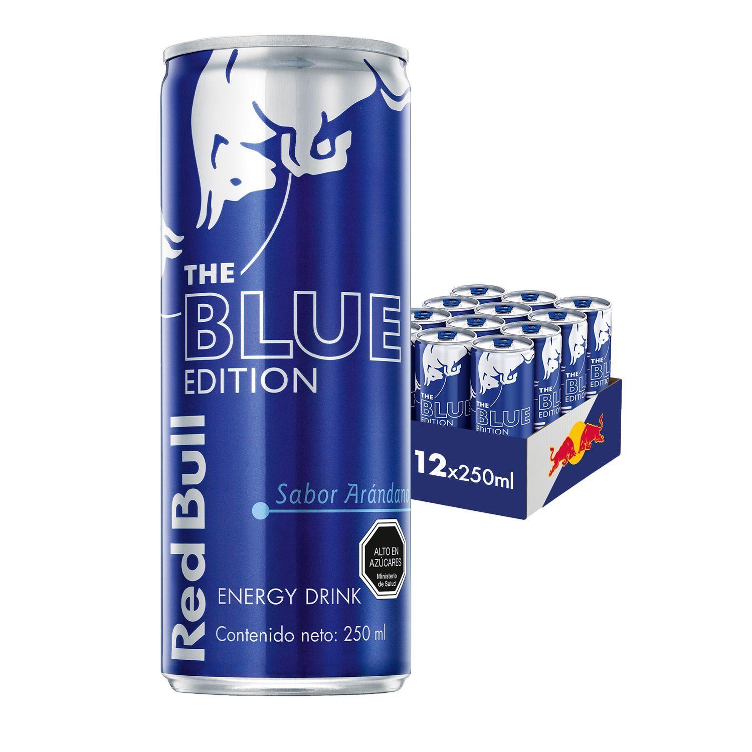 Bebida Energetica Red Bull Blue Edition 12 Latas De 250ml-0