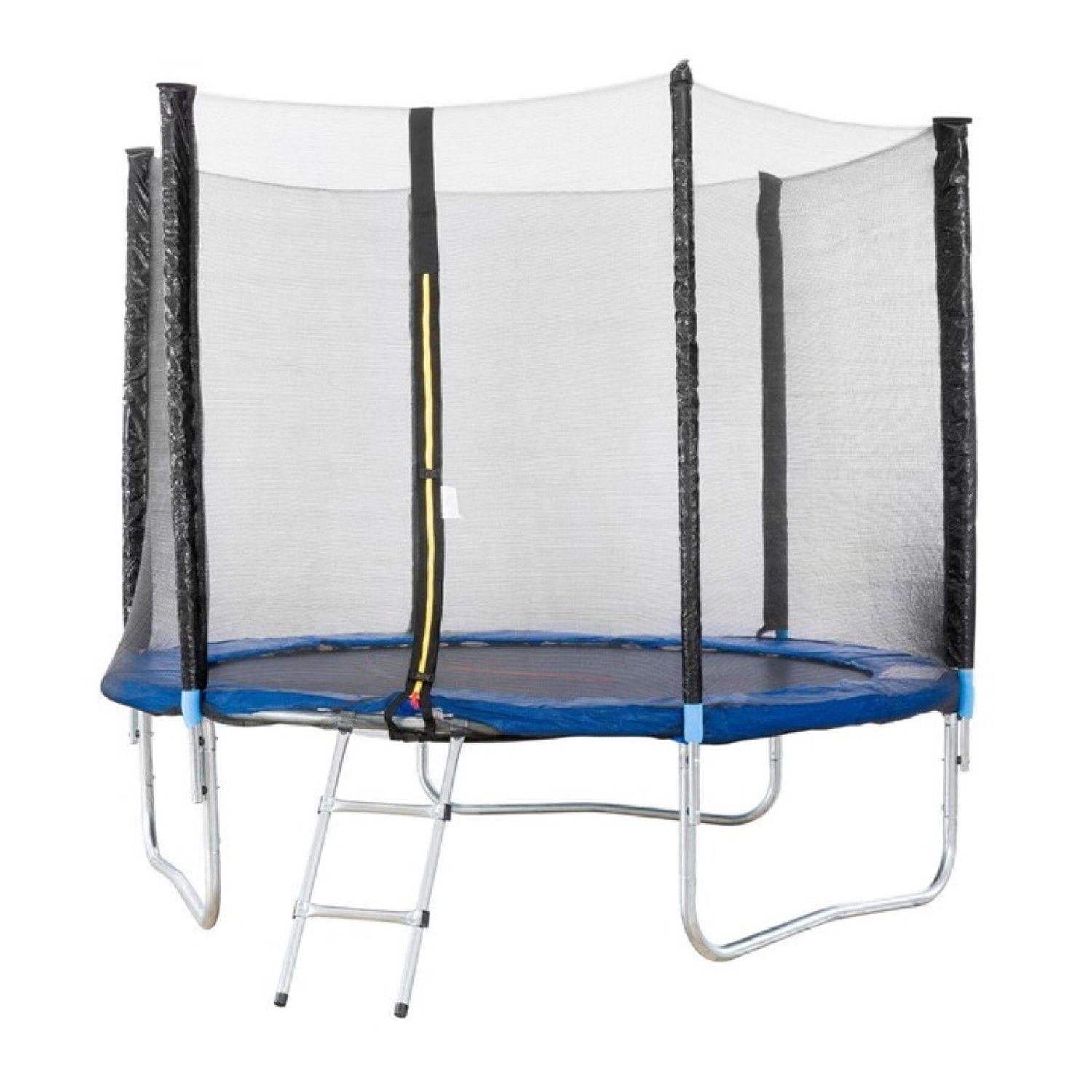 Cama Elastica 3.90 Metros Lona Negra Con Malla-0