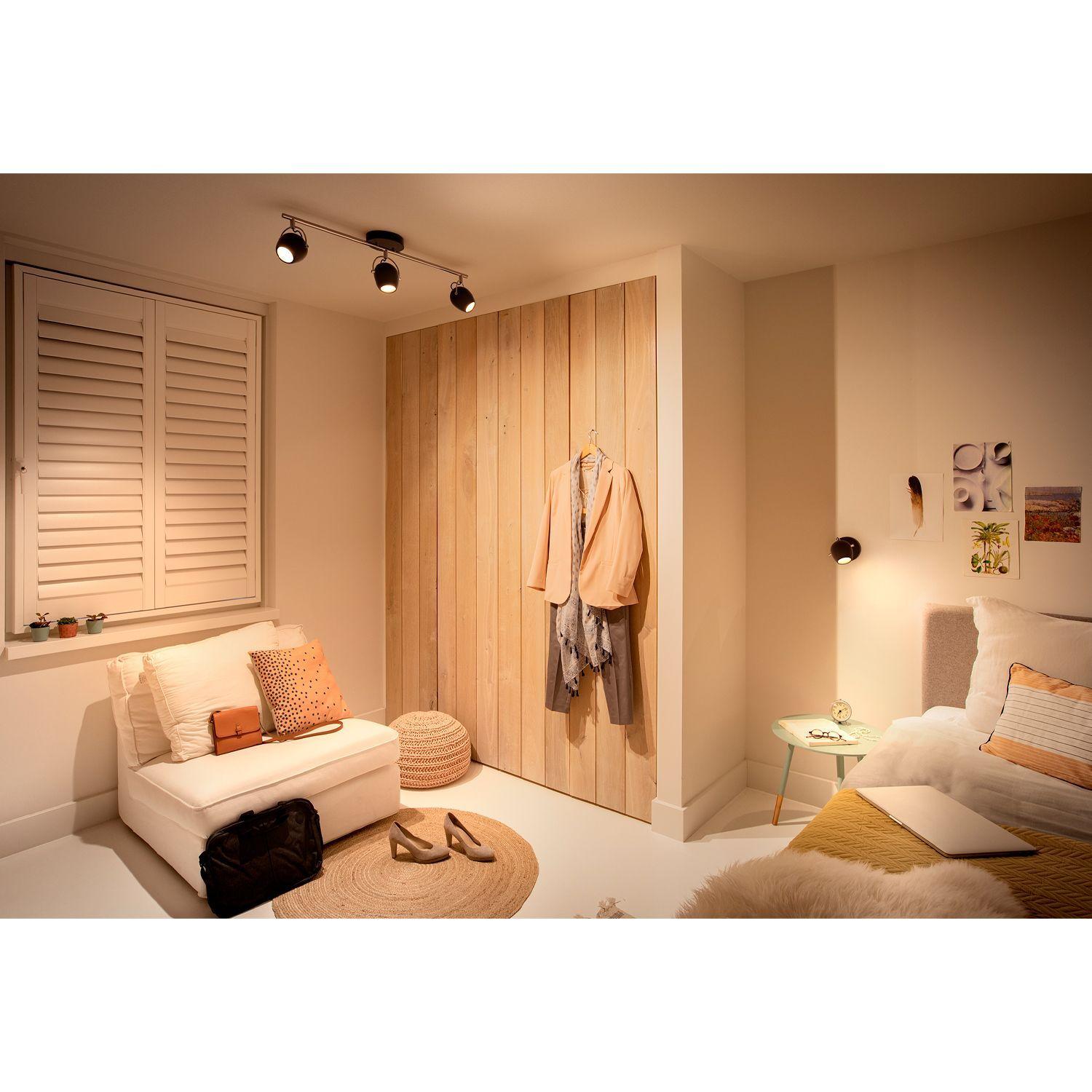 Aplique de Techo Philips Rivano LED 3x4.3W Negro-4