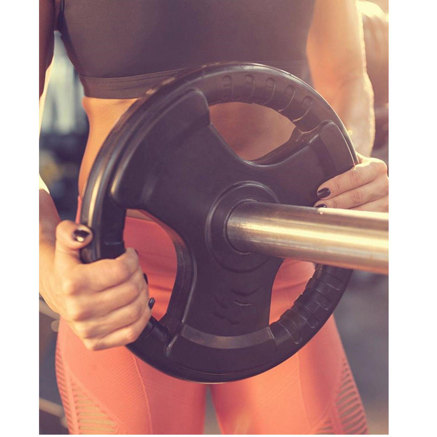 Disco Olimpico 5 Kg con asas recubierto en goma-4