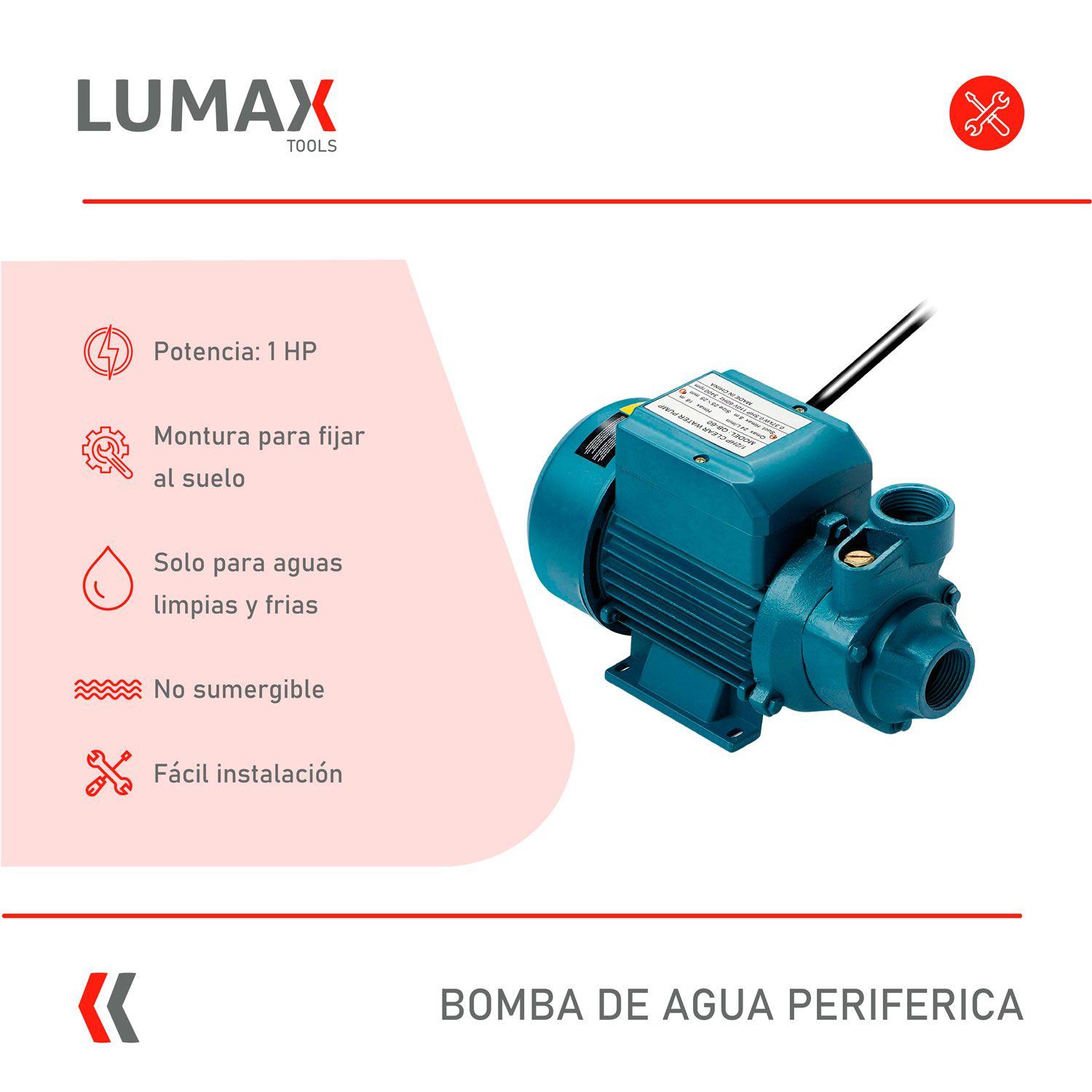 Bomba de Agua Periferica 1 Hp 60 LPM color Azul-2