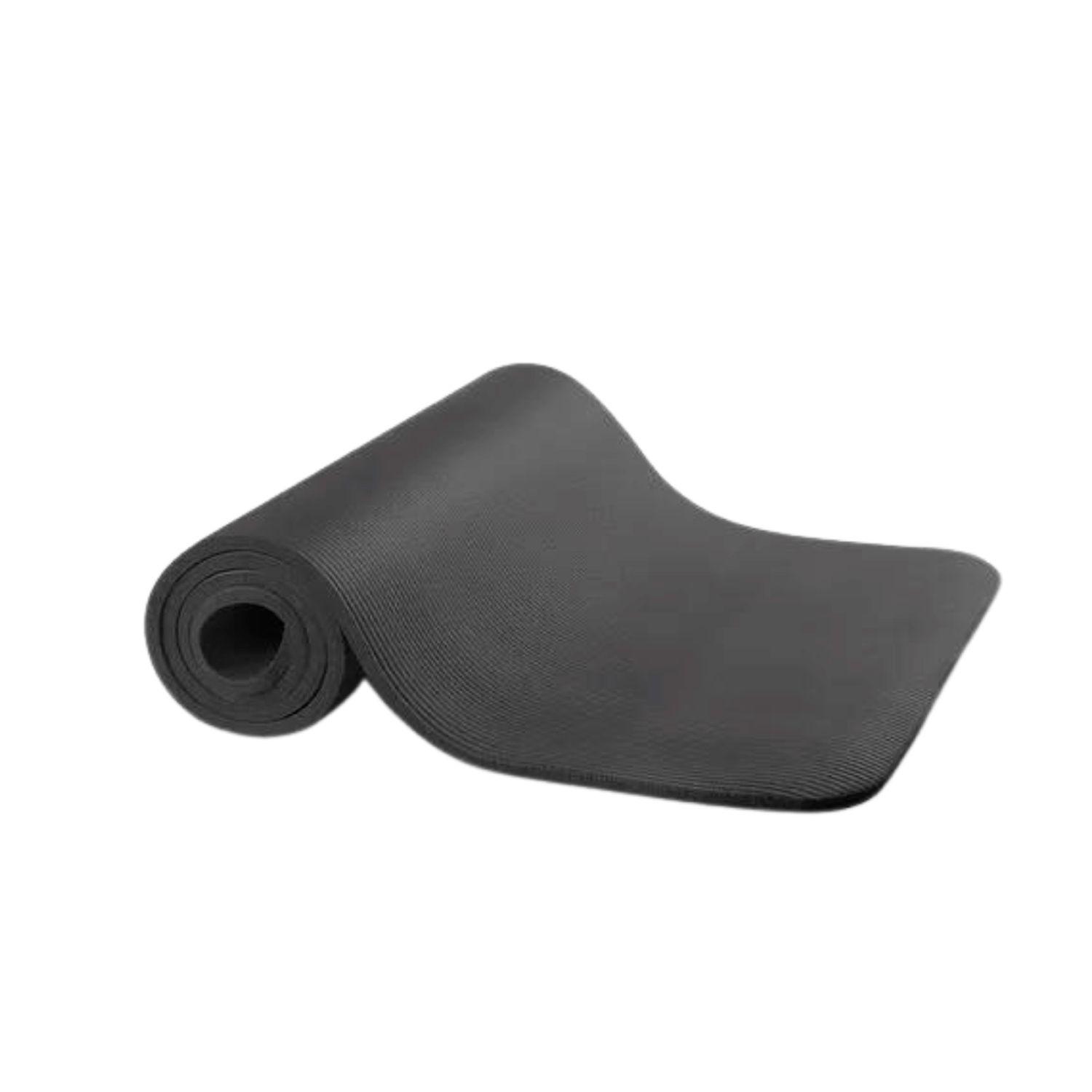 Colchoneta Mat Yoga Pilates Ejercicio 10 mm Negra-0