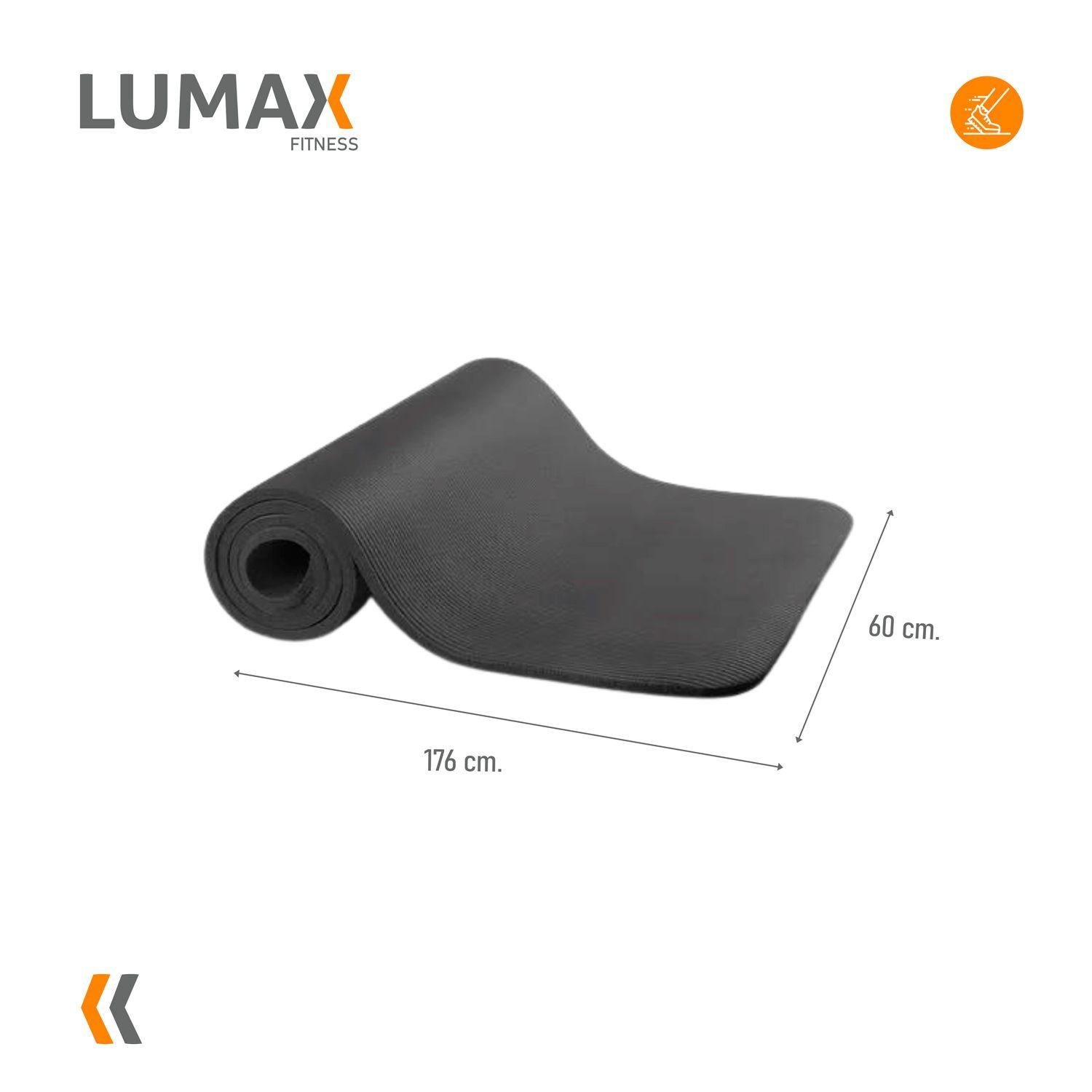 Colchoneta Mat Yoga Pilates Ejercicio 10 mm Negra-2