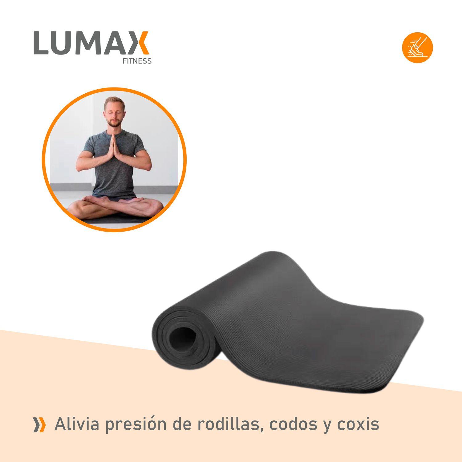Colchoneta Mat Yoga Pilates Ejercicio 10 mm Negra-6