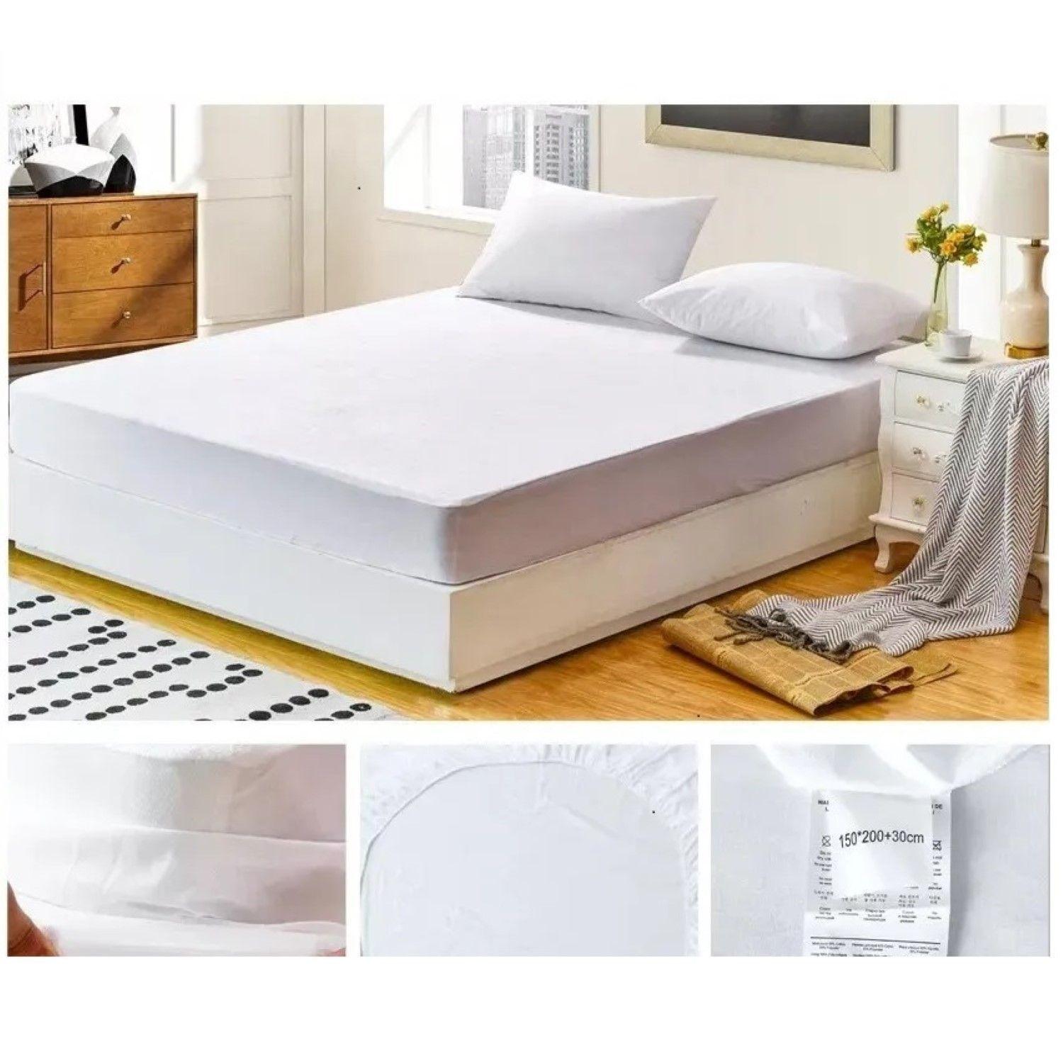 Cubre Colchon Funda Impermeable 1 Plaza 1.9x1.0 m-2