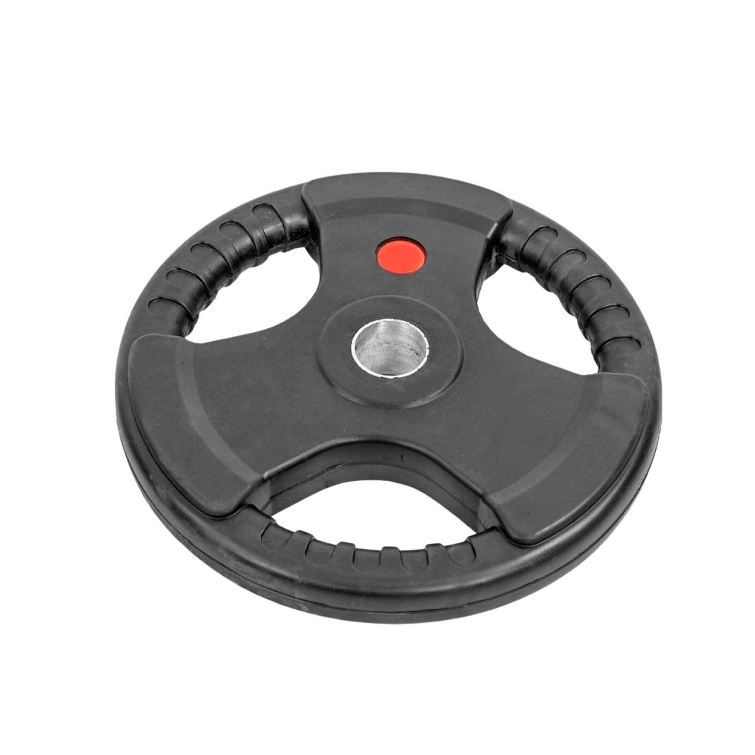 Disco Olimpico 2,5 Kg con asas recubierto en goma-0