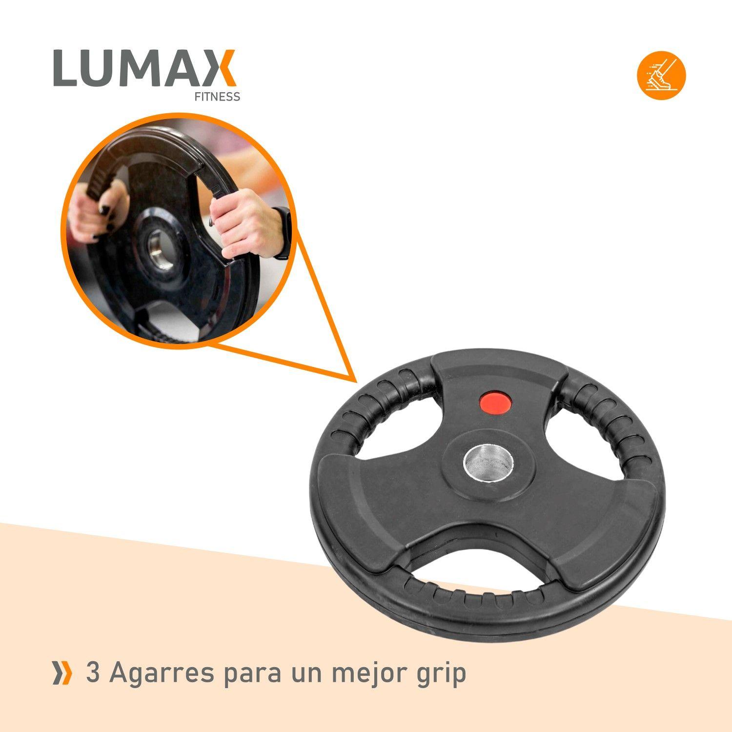 Disco Olimpico 2,5 Kg con asas recubierto en goma-2