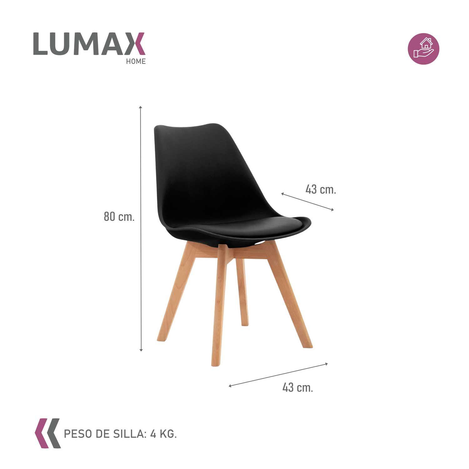 Silla Nordica Eames Tulip Negra-2