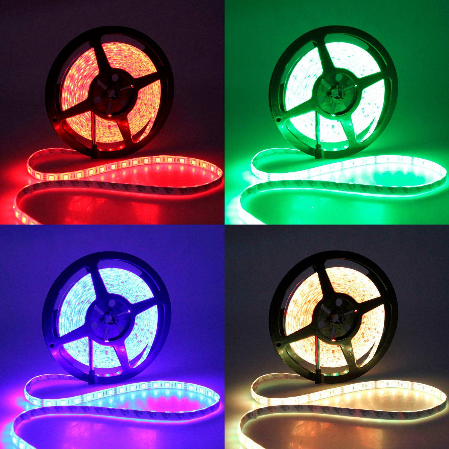Tira LED 300 Luces RGB 5 Metros + Control Remoto + Tranfo-4