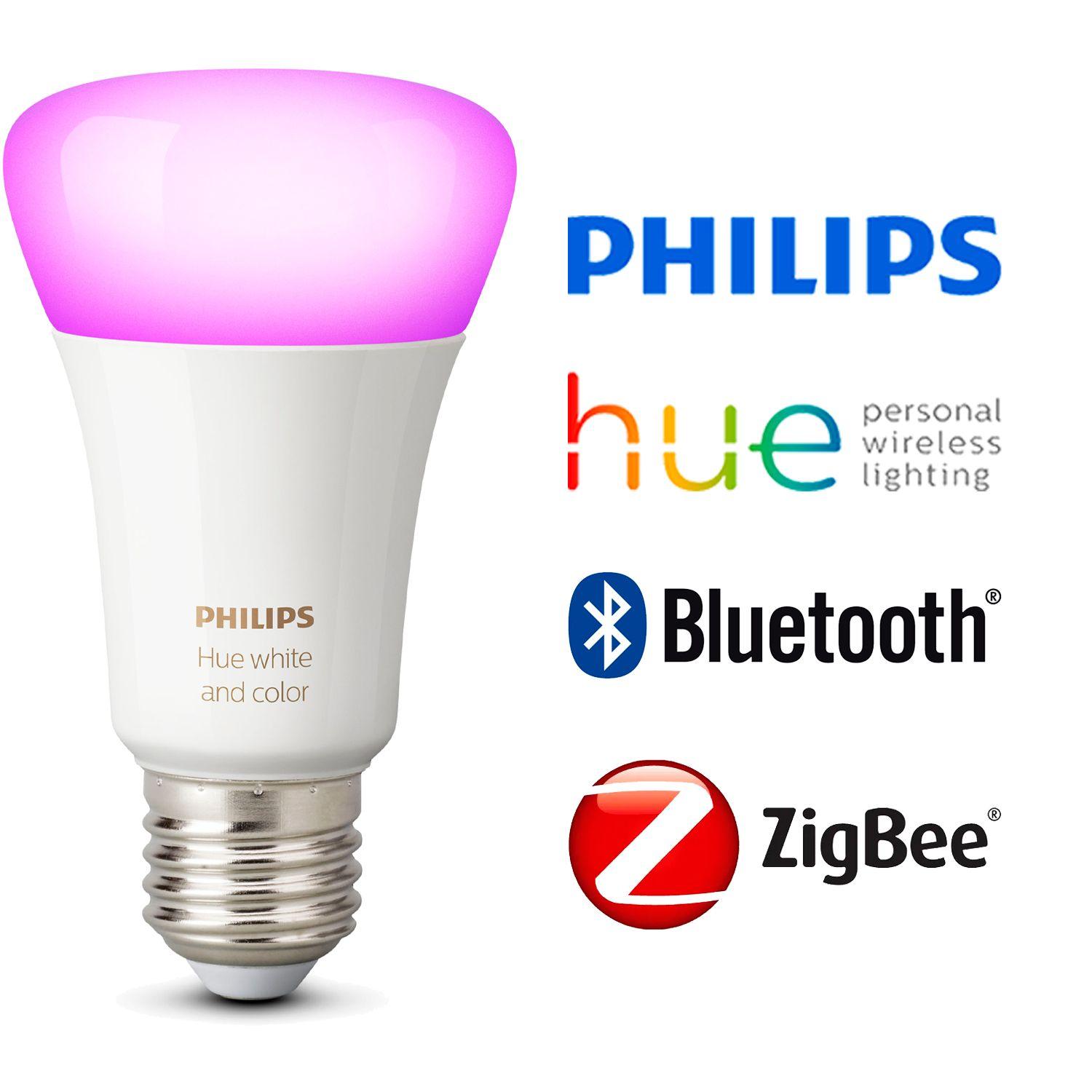 Ampolleta LED Philips Hue 9W E27 Colores Bluetooth y Zigbee-1