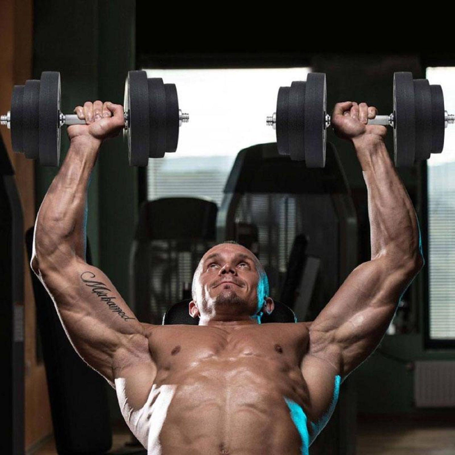 Mancuerna Maciza Cromada Con Tuercas Por Unidad-2