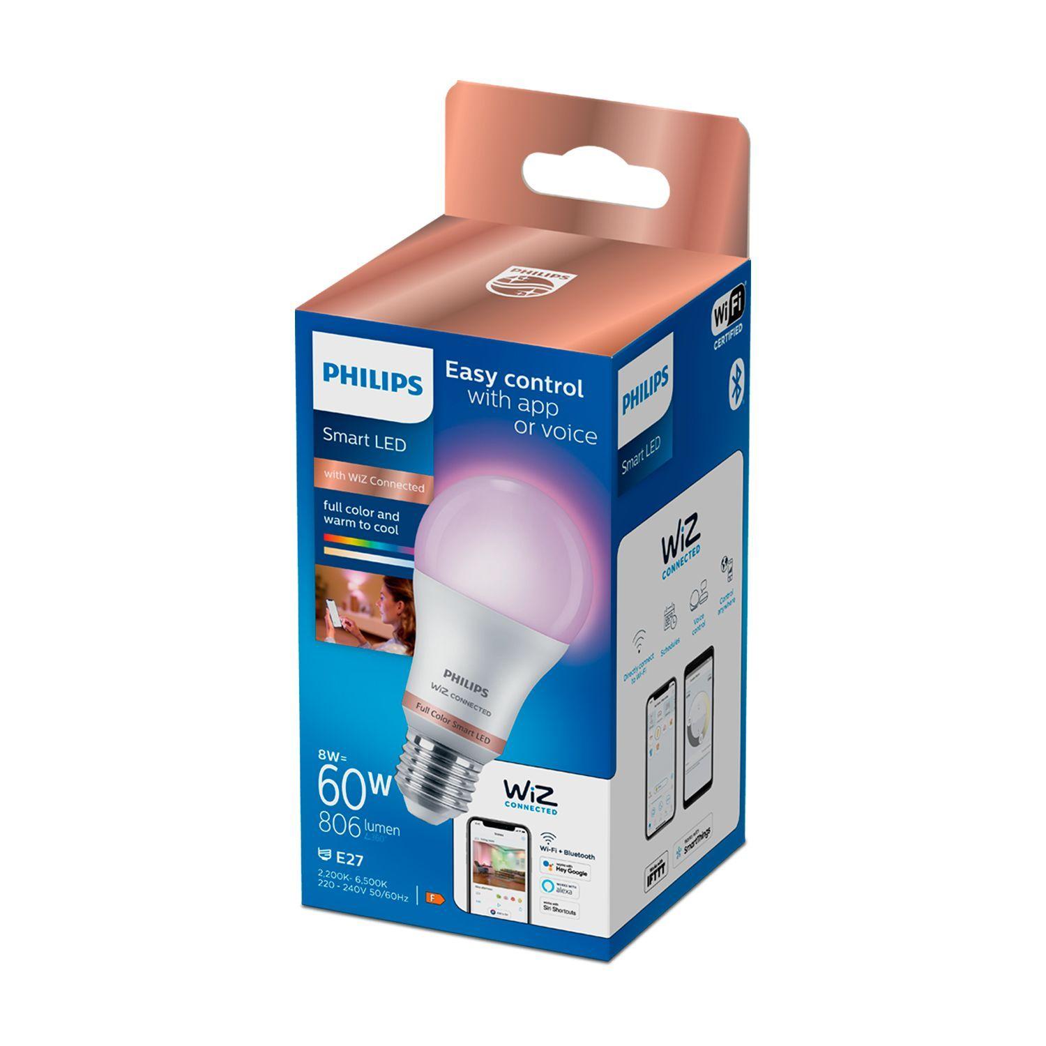 Ampolleta LED Philips Inteligente 8W E27 Millones de Colores-6