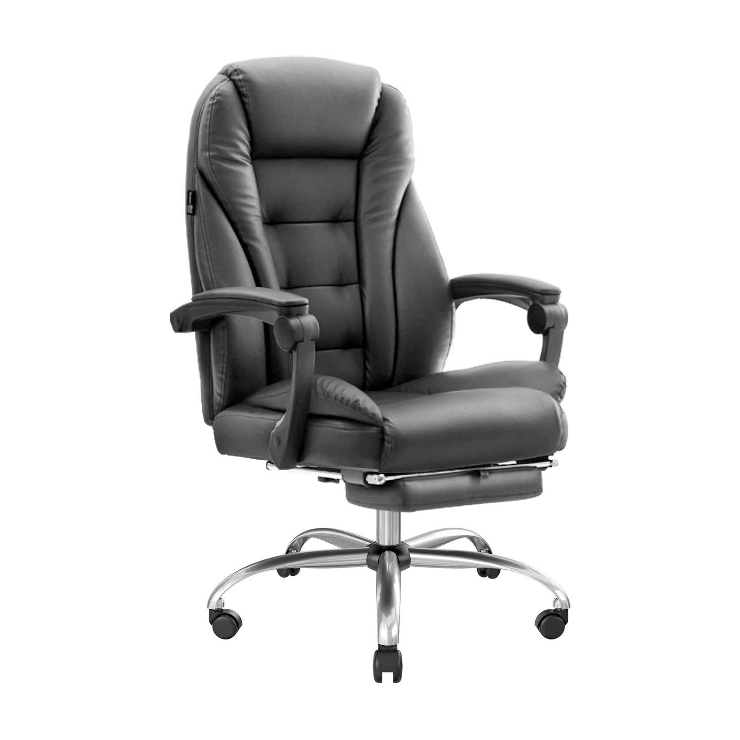 Silla de Escritorio Miles | Apoya Pies Ecocuero Colores-0