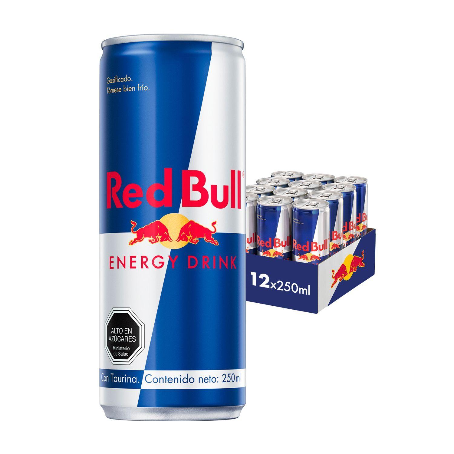 Bebida Energetica Red Bull Regular 12 Latas De 250ml-0