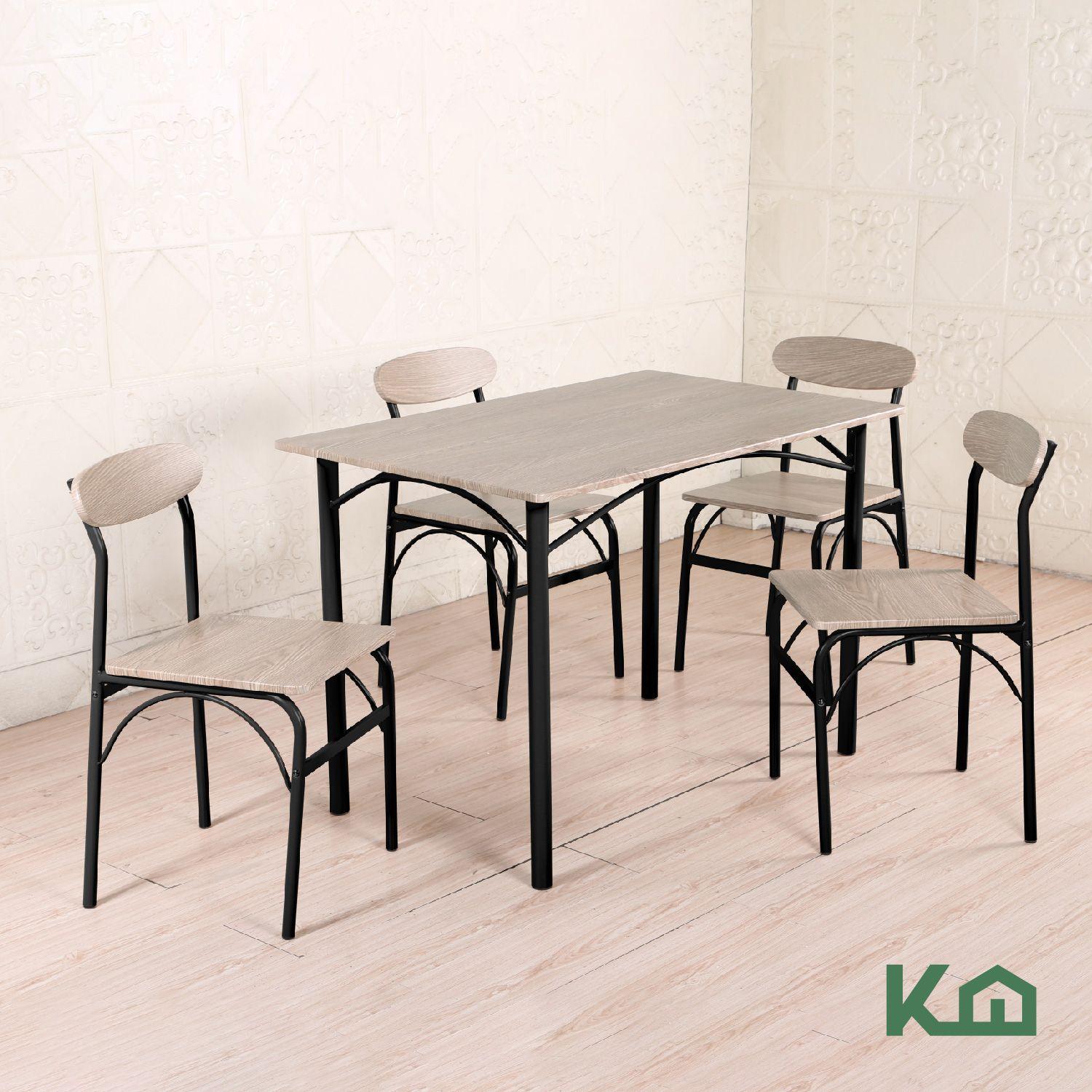 Sillas De Comedor Y Mesa Metal Cocina Cafeteria Restaurante-6