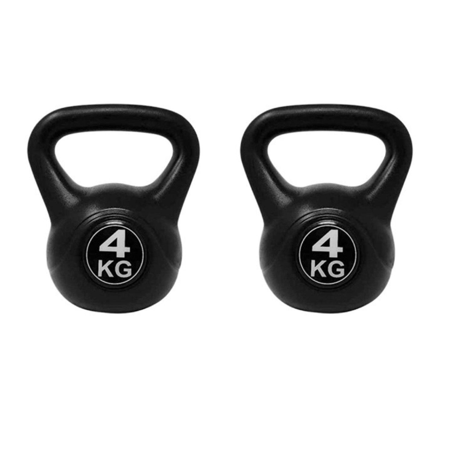 Set Par de Pesas Rusas Kettlebell 4kg Entrenamiento-0
