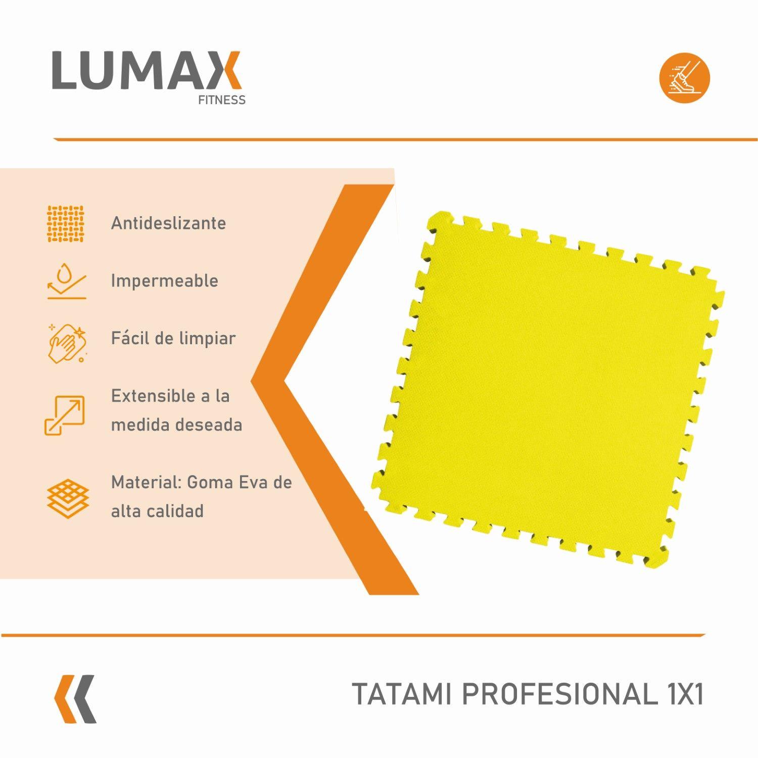 Set 10 Tatami Goma Eva 100x100x2cm Azul Y Amarillo-1