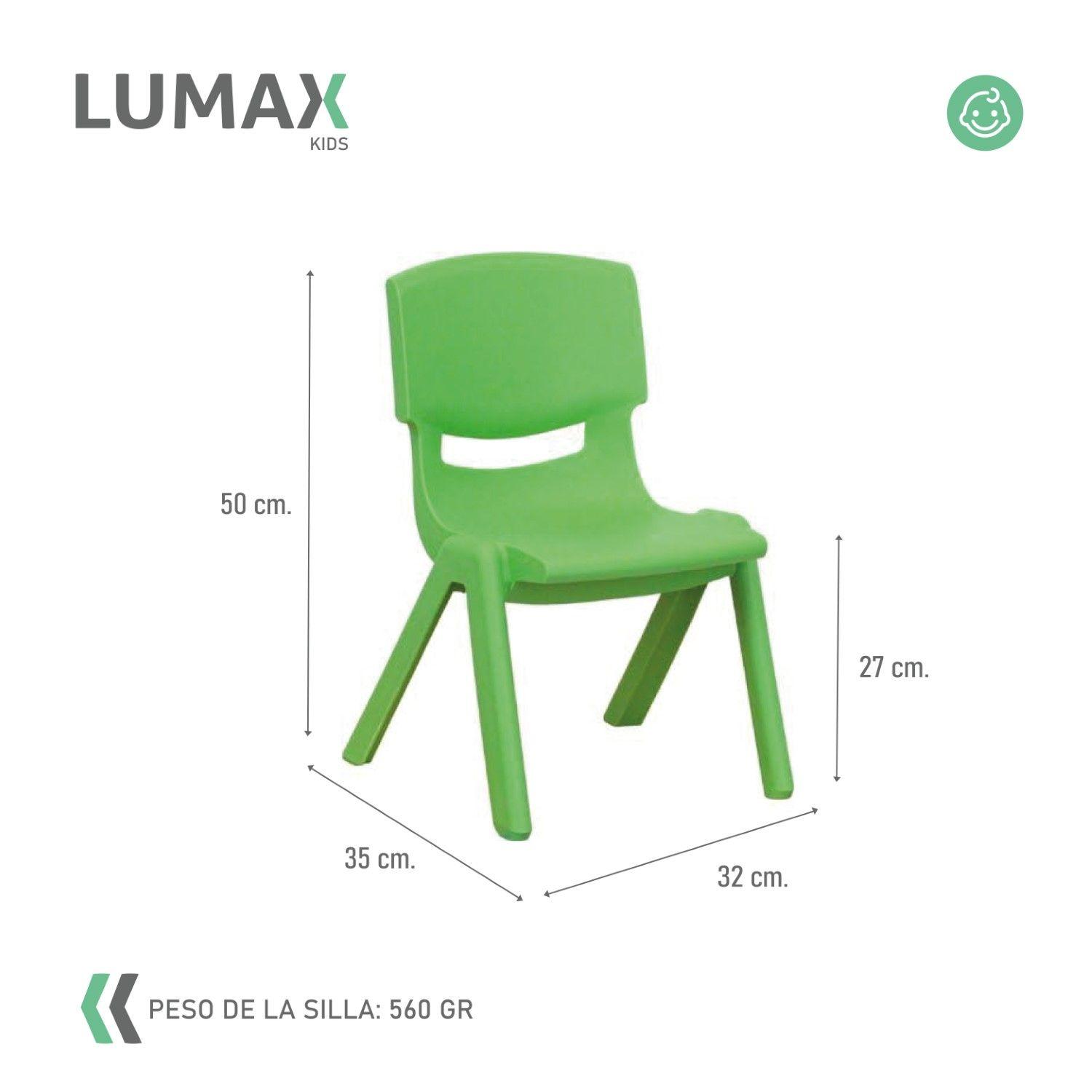 Silla de Plastico Infantil Hogar Jardin Niños MeTinca-2