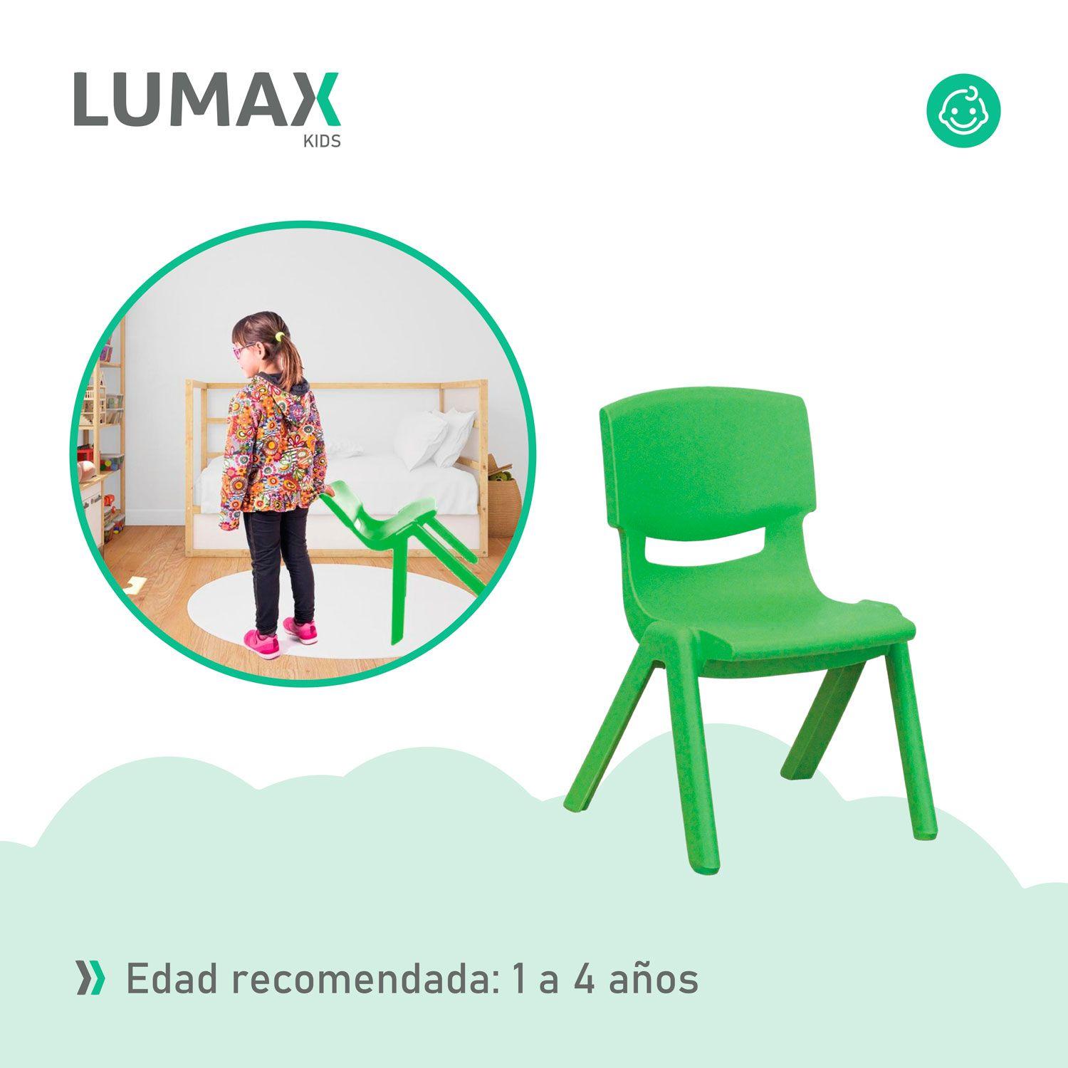 Silla de Plastico Infantil Hogar Jardin Niños MeTinca-4