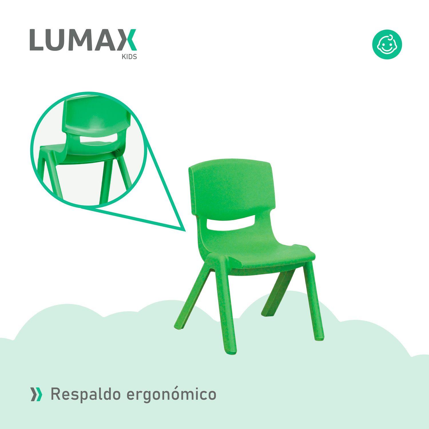 Silla de Plastico Infantil Hogar Jardin Niños MeTinca-6