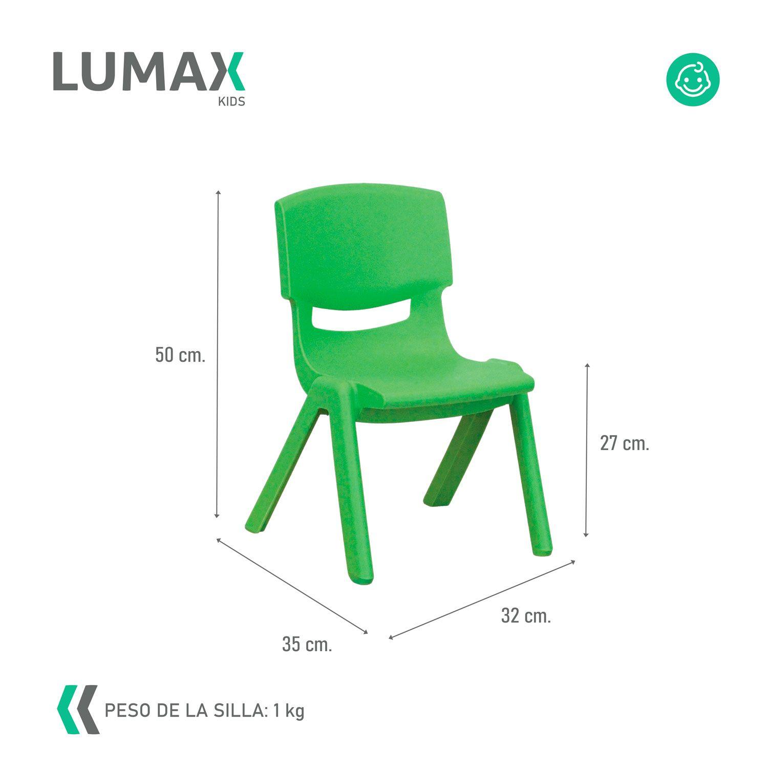 Silla de Plastico Infantil Hogar Jardin Niños MeTinca-2