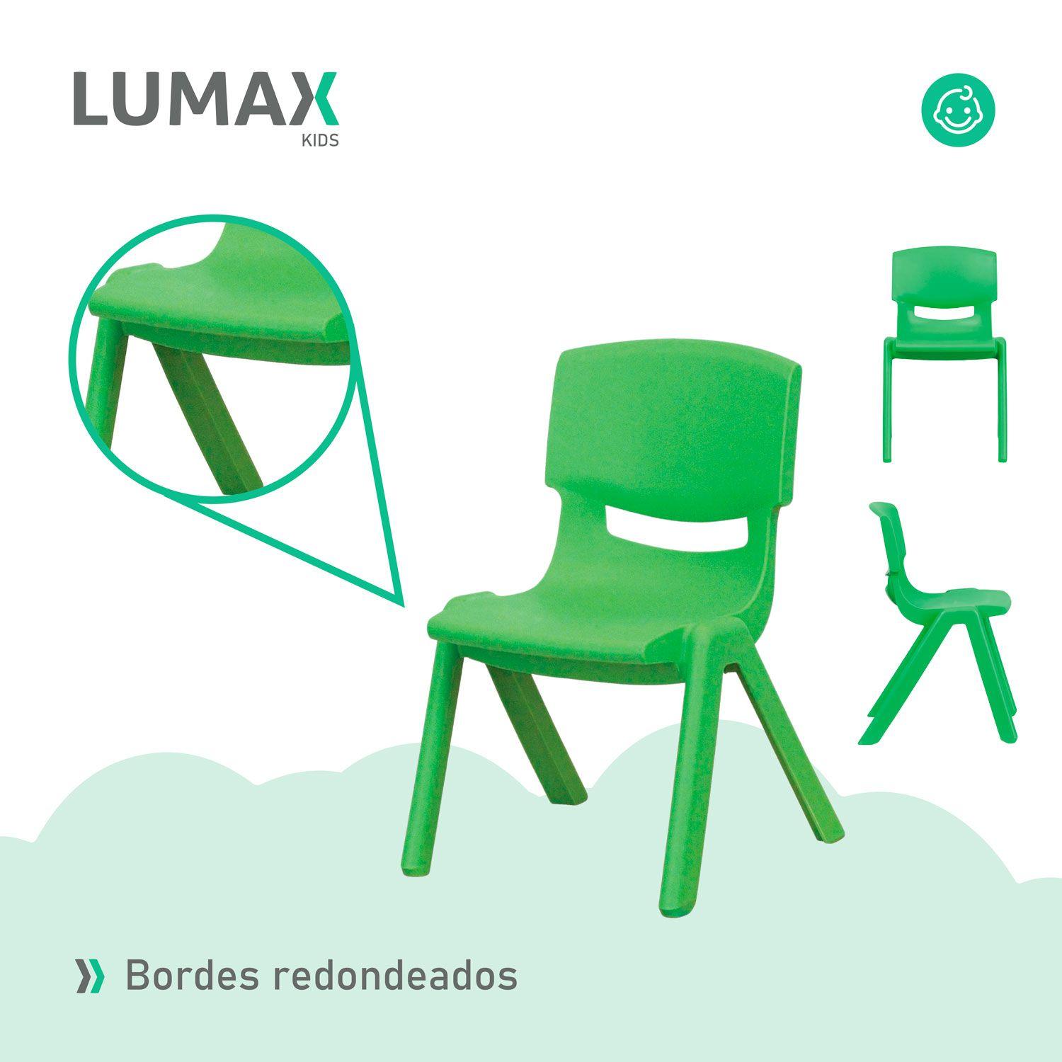 Silla de Plastico Infantil Hogar Jardin Niños MeTinca-5