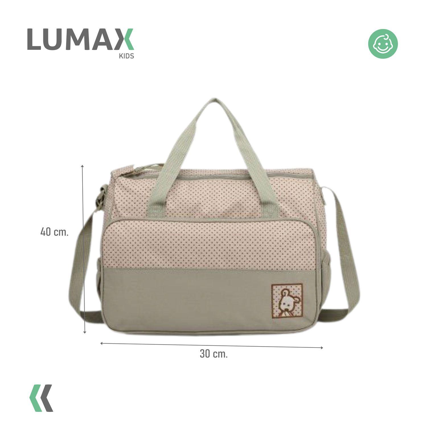 Bolso Maternal 5 Piezas Mudador Bebes Verde-2