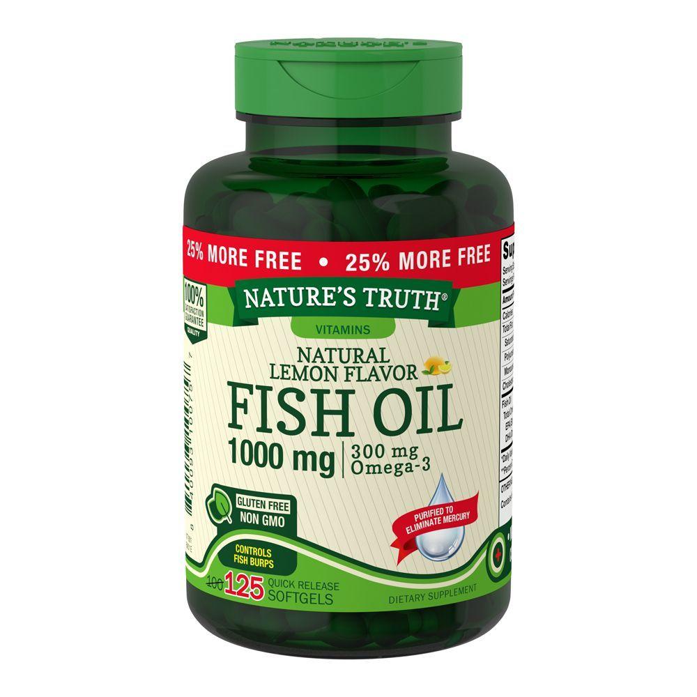 Omega 3 Fish Oil 1000 mg - 125 Softgels-0