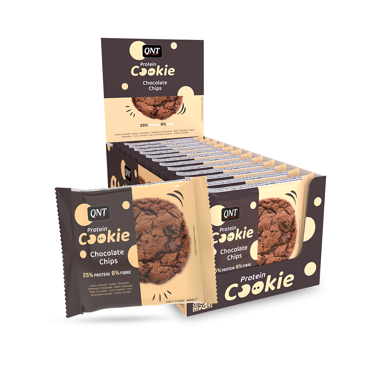Caja 12 Galletas Proteína 60Grs Chocolate-0