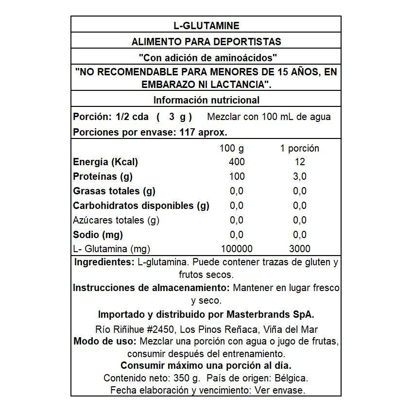 L-Glutamina 6000 Mg en Polvo 350Gr-2