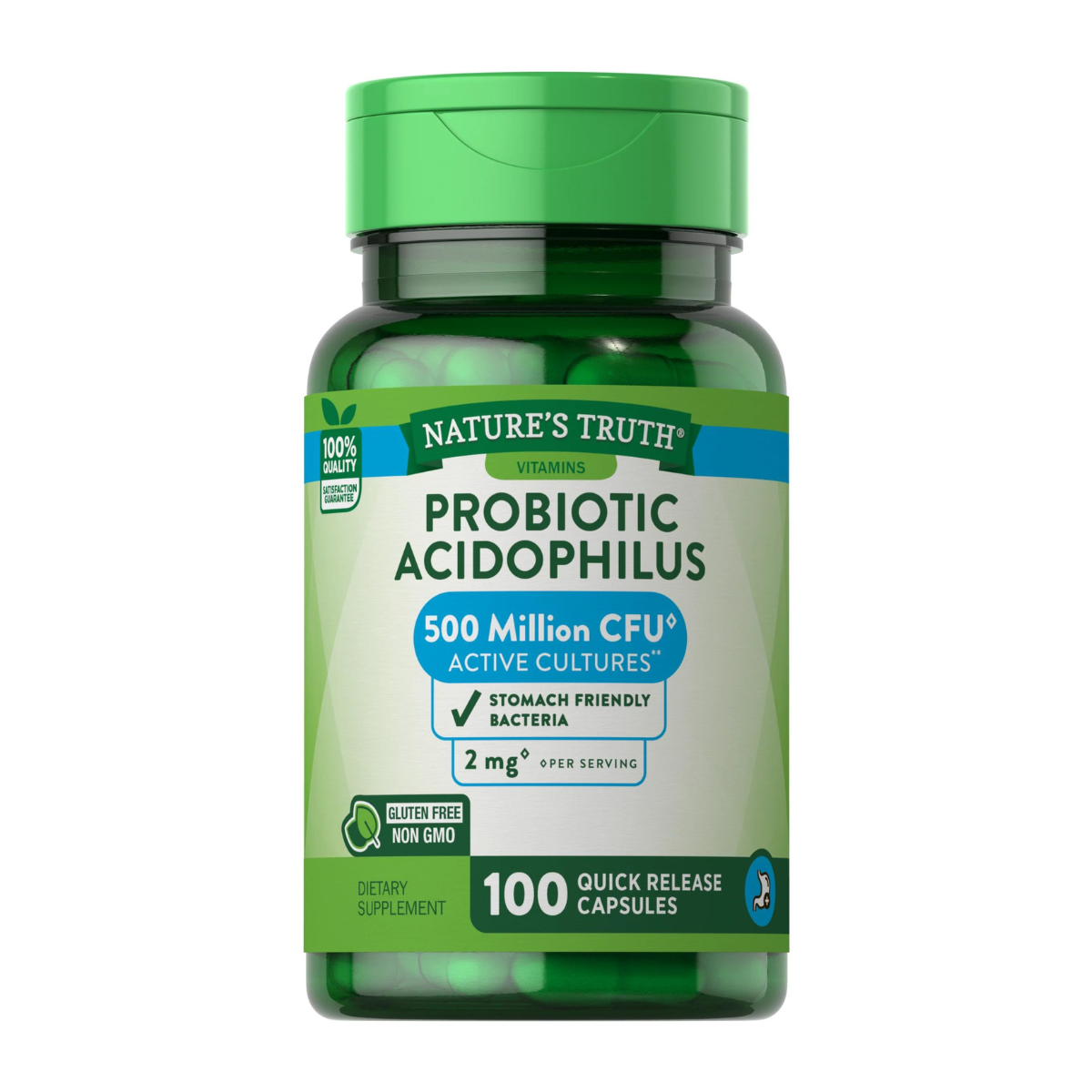 Probióticos Acidophilus - 100 cápsulas-0