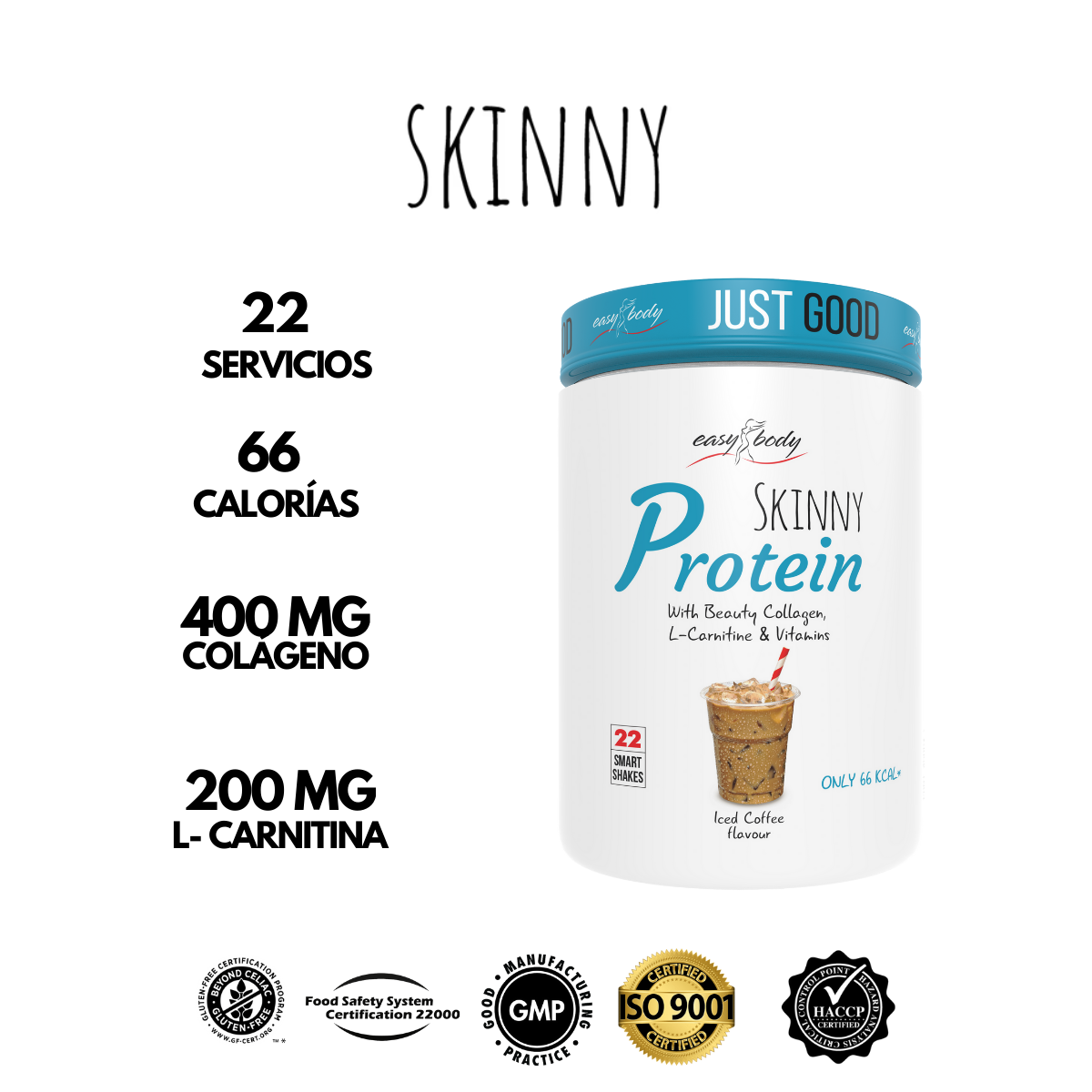 Proteína Skinny Protein 450Grs Café Helado-1